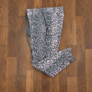 {Sundry} leopard-print drawstring joggers, 3 (L)